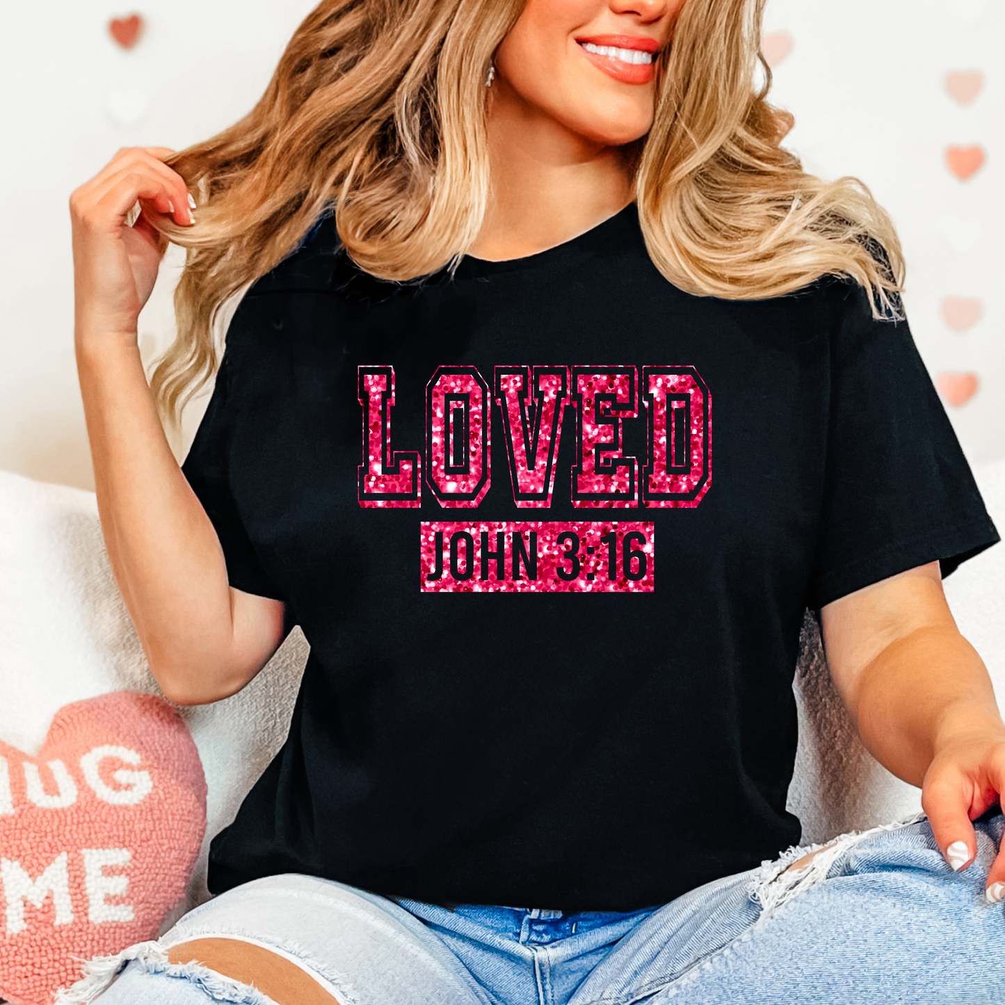 Bible Jesus Valentine's Heart Love by Jesus -T-shirt, Sweat Shirt or Hoodie