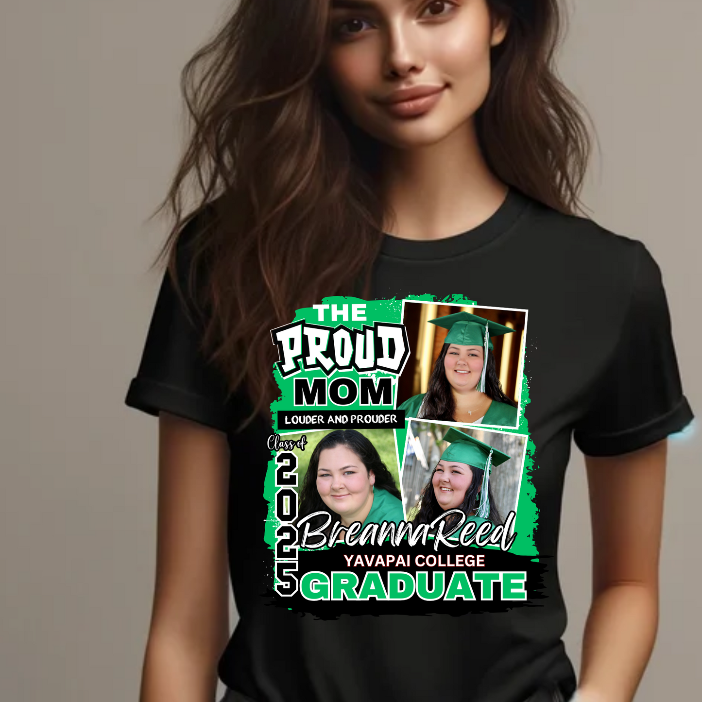 Proud Mom/Grandma/Sister/Brother Custom Graduation T-shirt