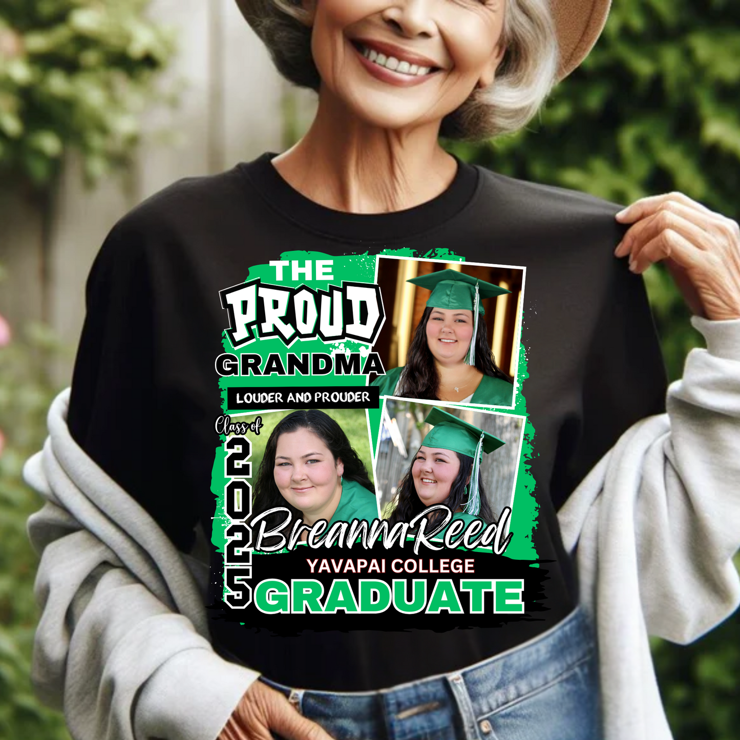 Proud Mom/Grandma/Sister/Brother Custom Graduation T-shirt