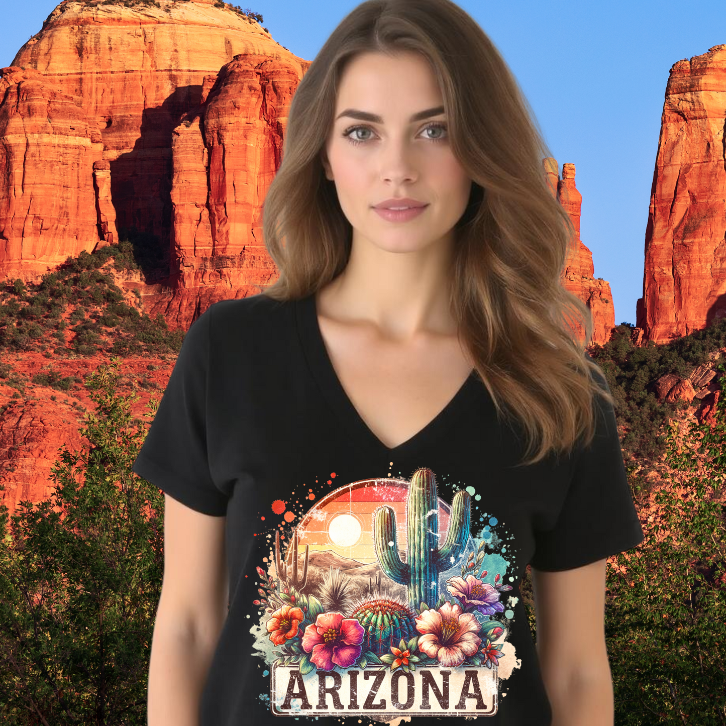 Women’s relaxed v-neck t-shirt