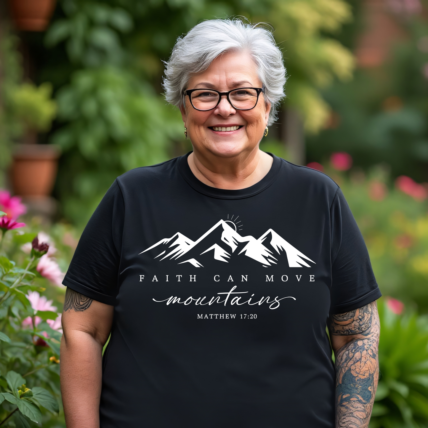 Faith Can Move Mountains – Christian T-Shirt