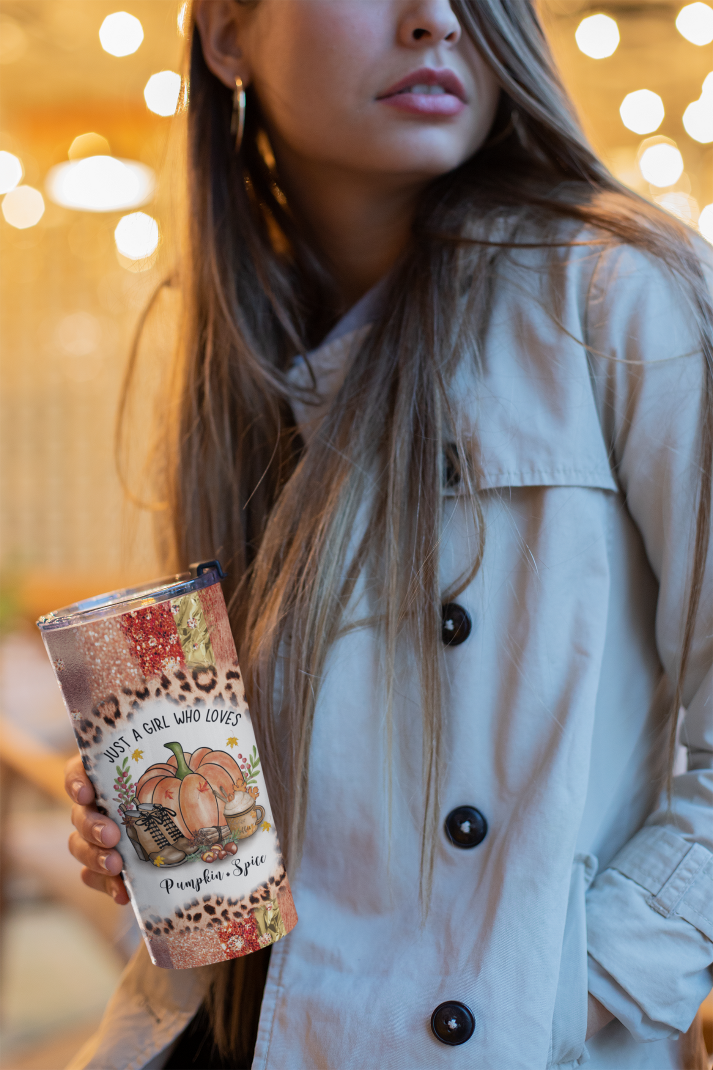 Fall Pumpkin Travel Tumbler 20oz 300-3