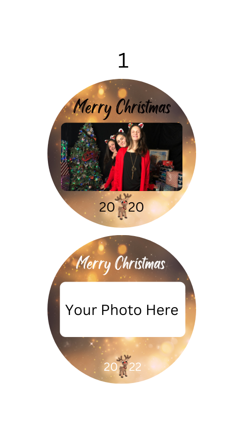 Merry Christmas Ornaments - Reindeer