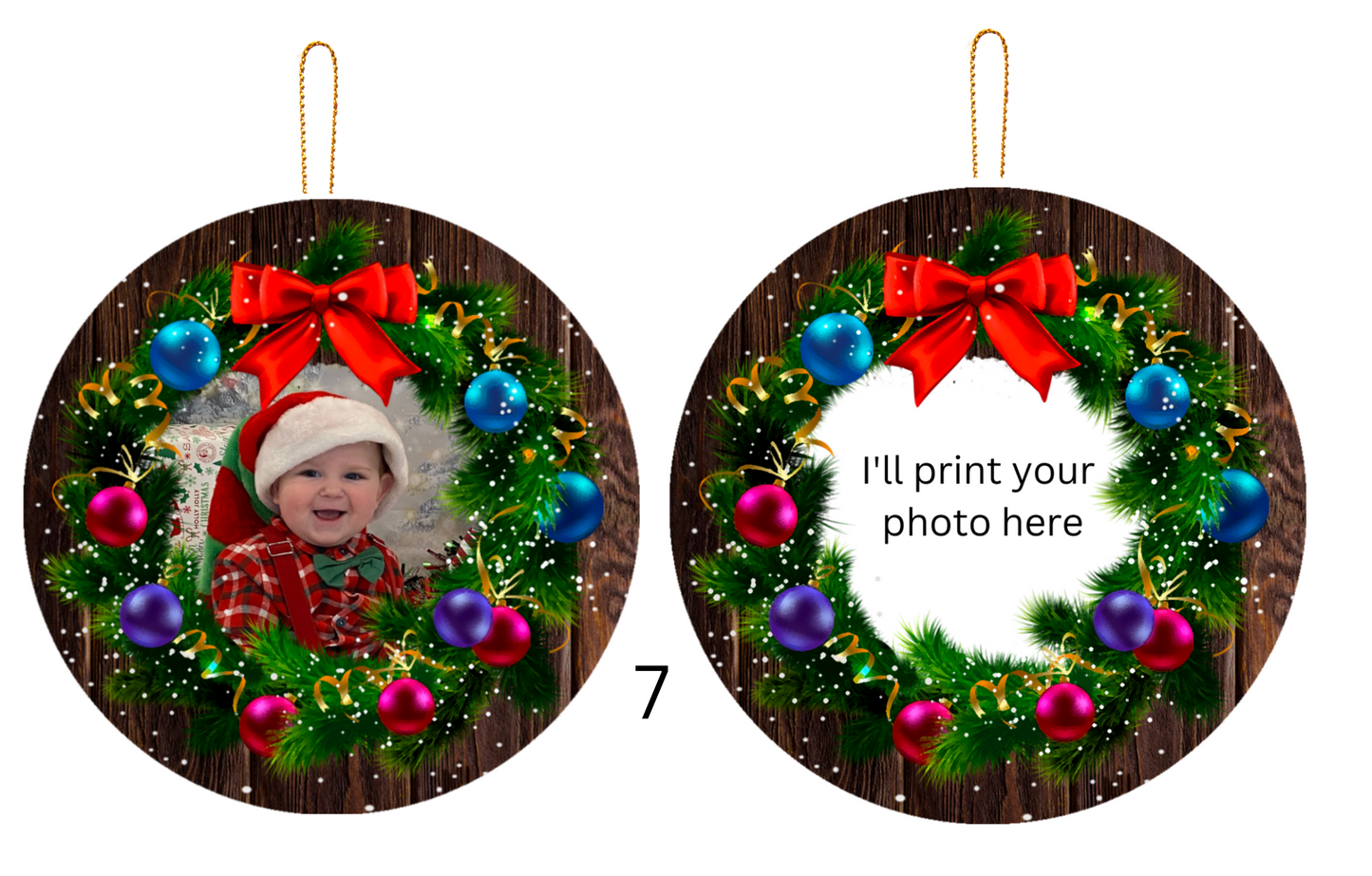 Keepsake Christmas Photo Ornaments
