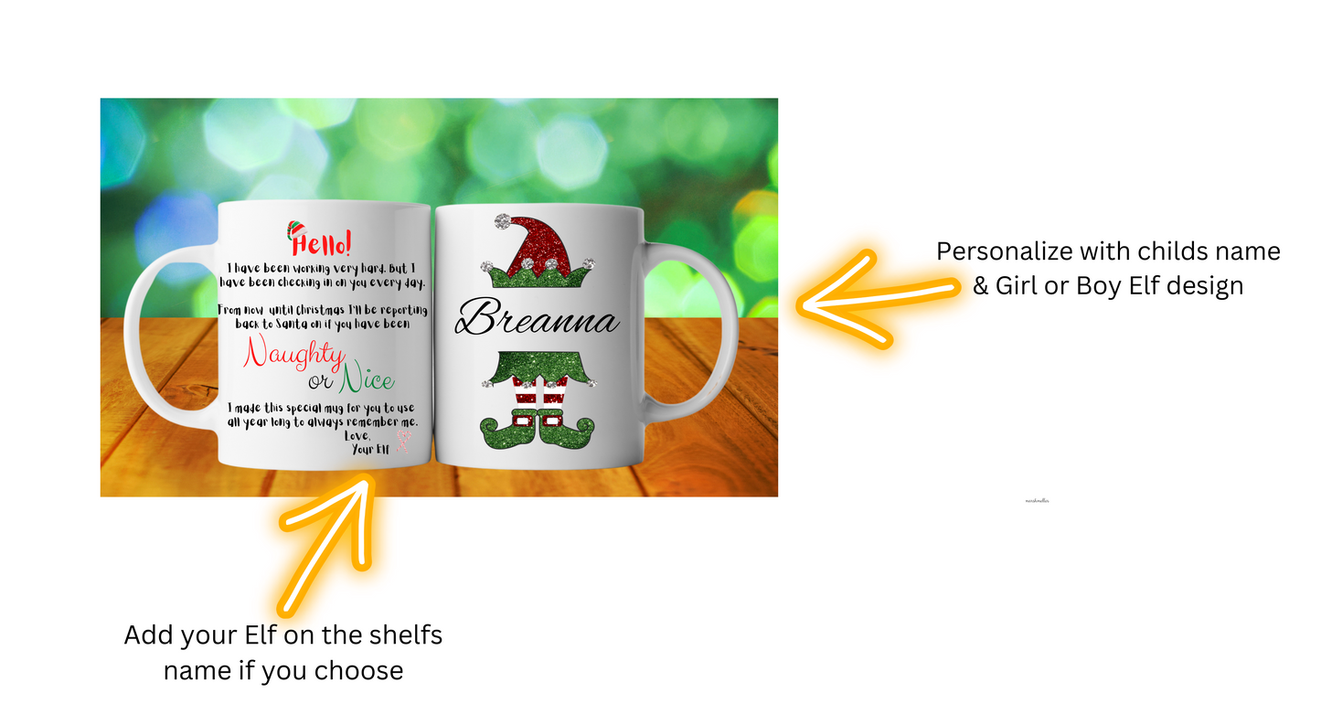 Elf On Shelf Hot Chocolate Mug