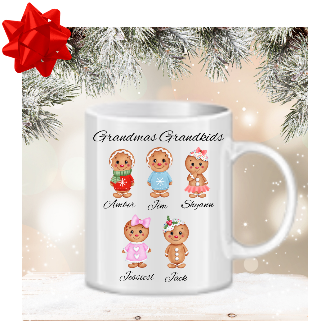 Grandma's Gingerbread Grandkids 11oz Ceramic Mug