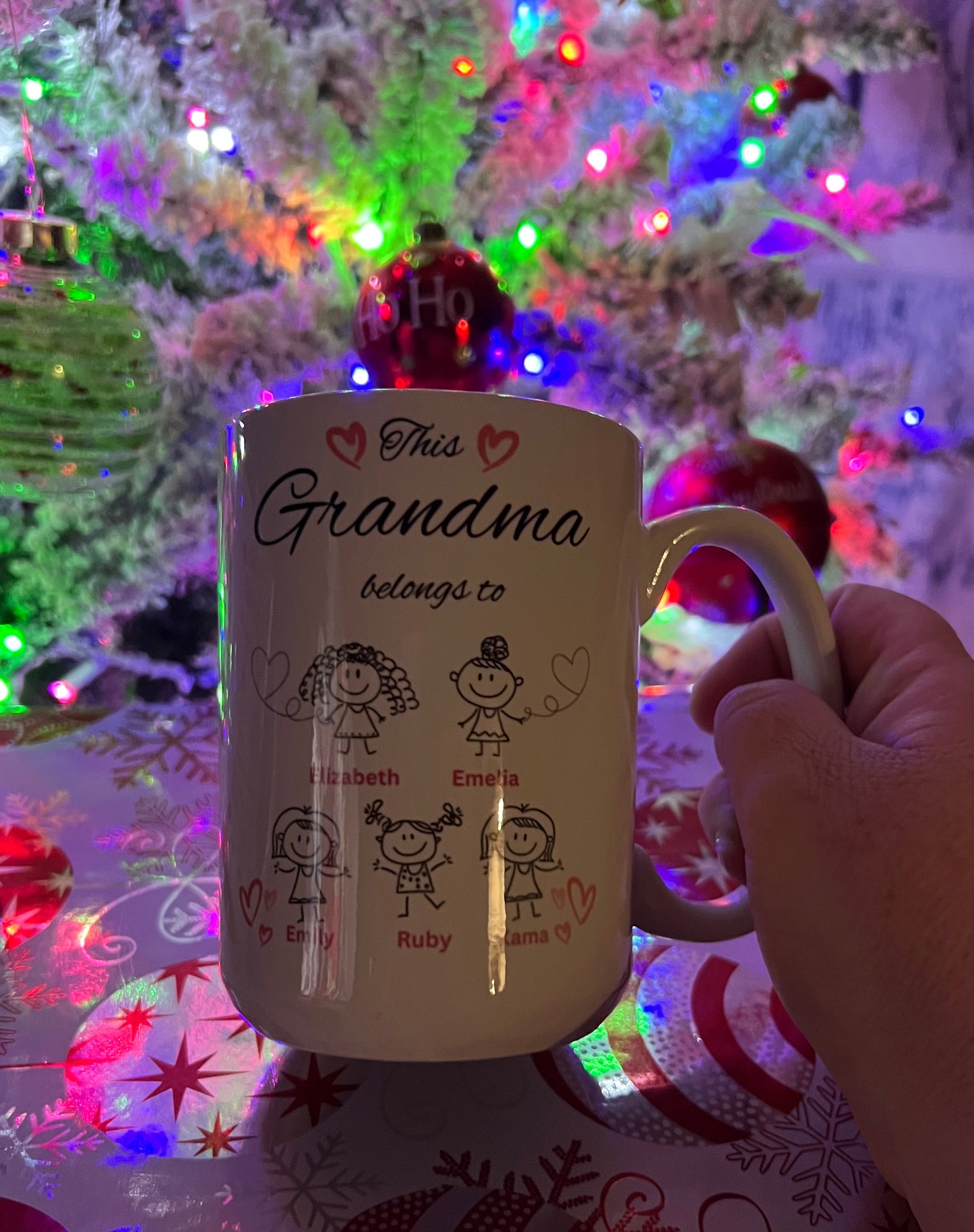 Personalized Grandma and Grandpas Grandkids Mugs