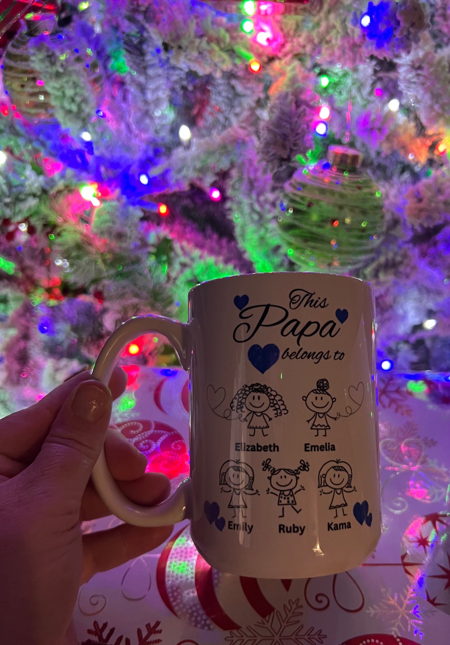 Personalized Grandma and Grandpas Grandkids Mugs