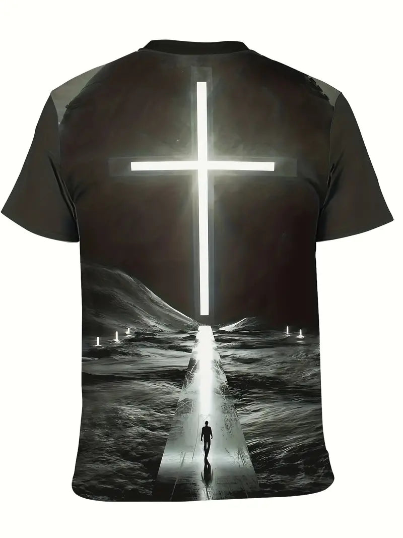 Men's T-Shirt -  Cross, Deep Waters      0-13