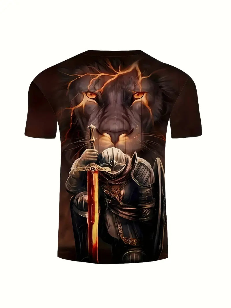 Men's T-Shirt - 3D Knight  0-25