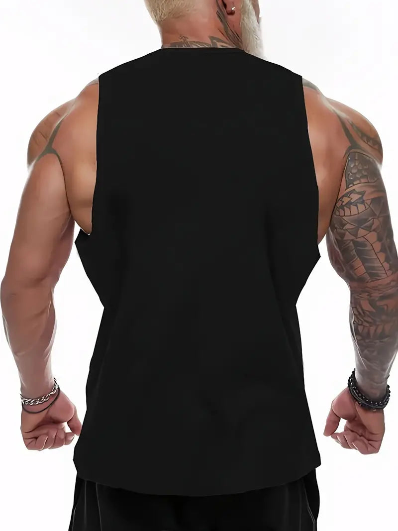 Men's Sleeveless Shirt -The devil saw me with my head down  1-1