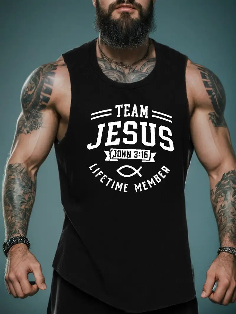 Men's Sleeveless Shirt -Team Jesus  1-3