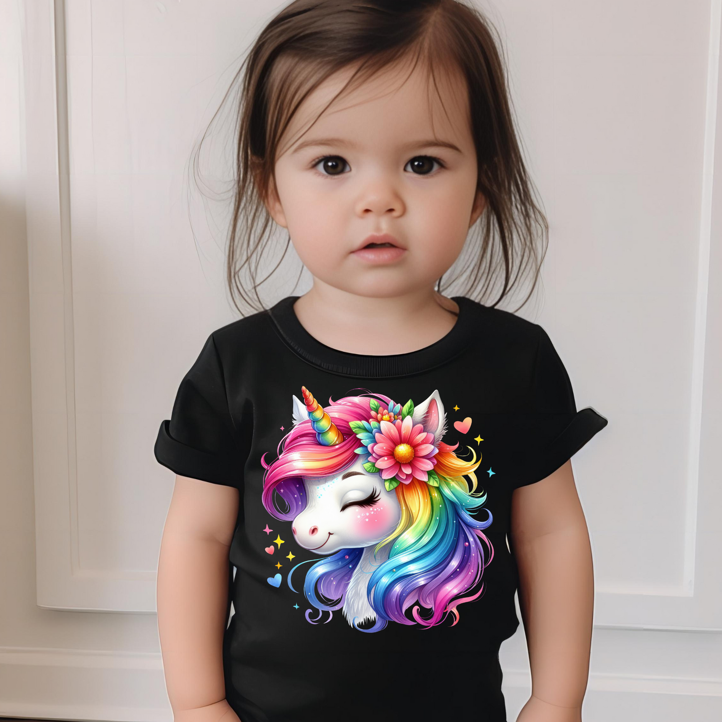 Children's Shirt -Girls Unicorn T Shirts    13-6