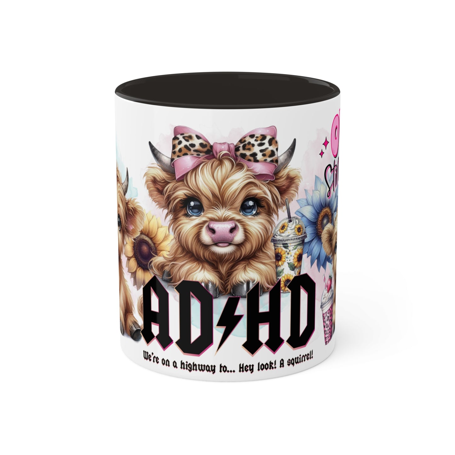 Colorful Mugs, 15oz ADHD Over Stimulated Club