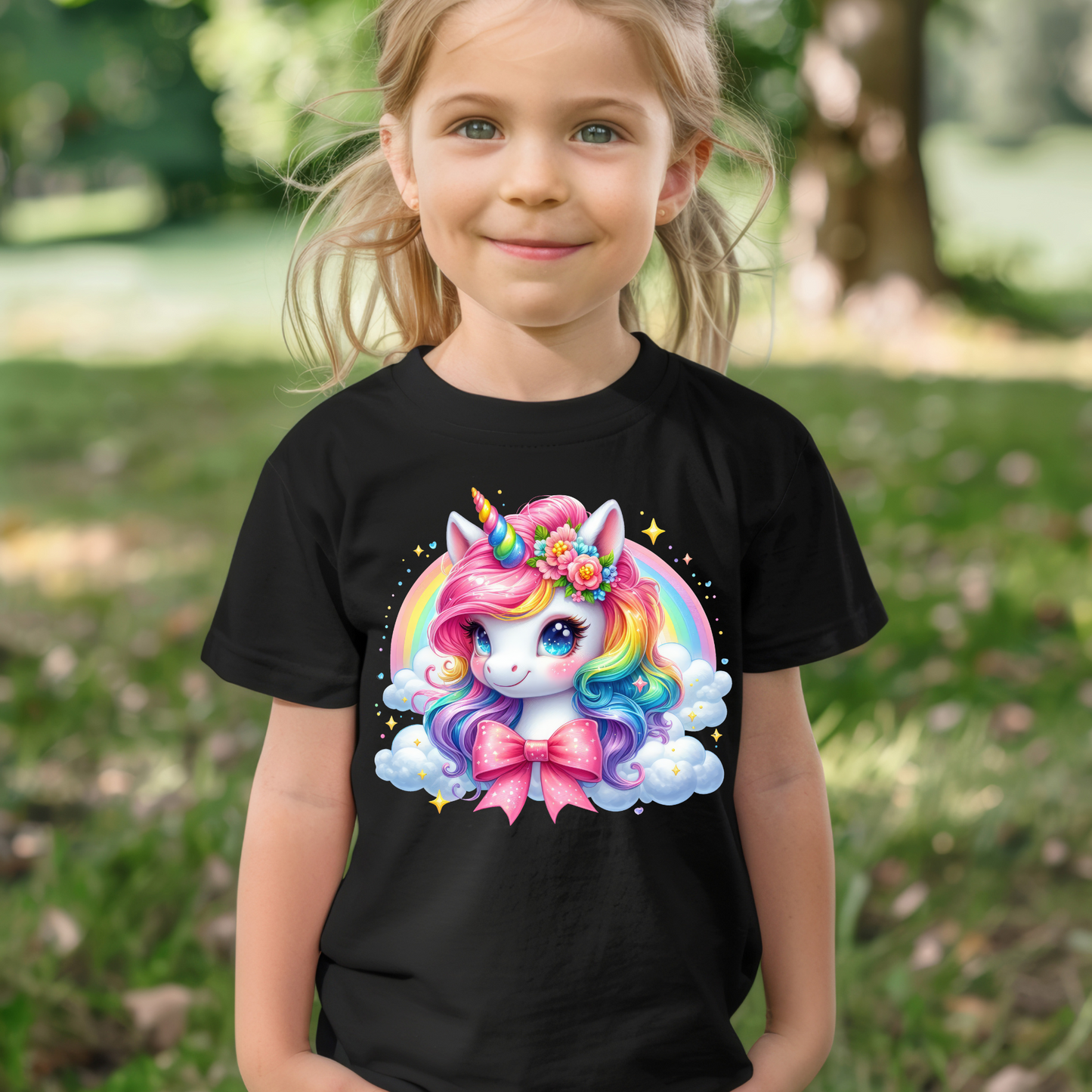 Children's T Shirt -Girls Unicorn  13-1