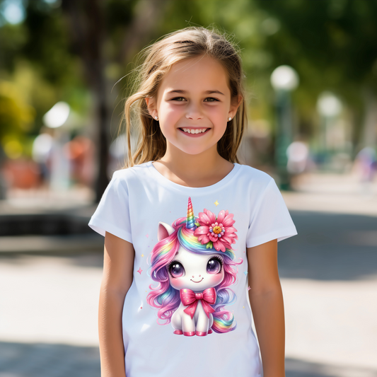 Children's Shirt -Girls Unicorn     13-3