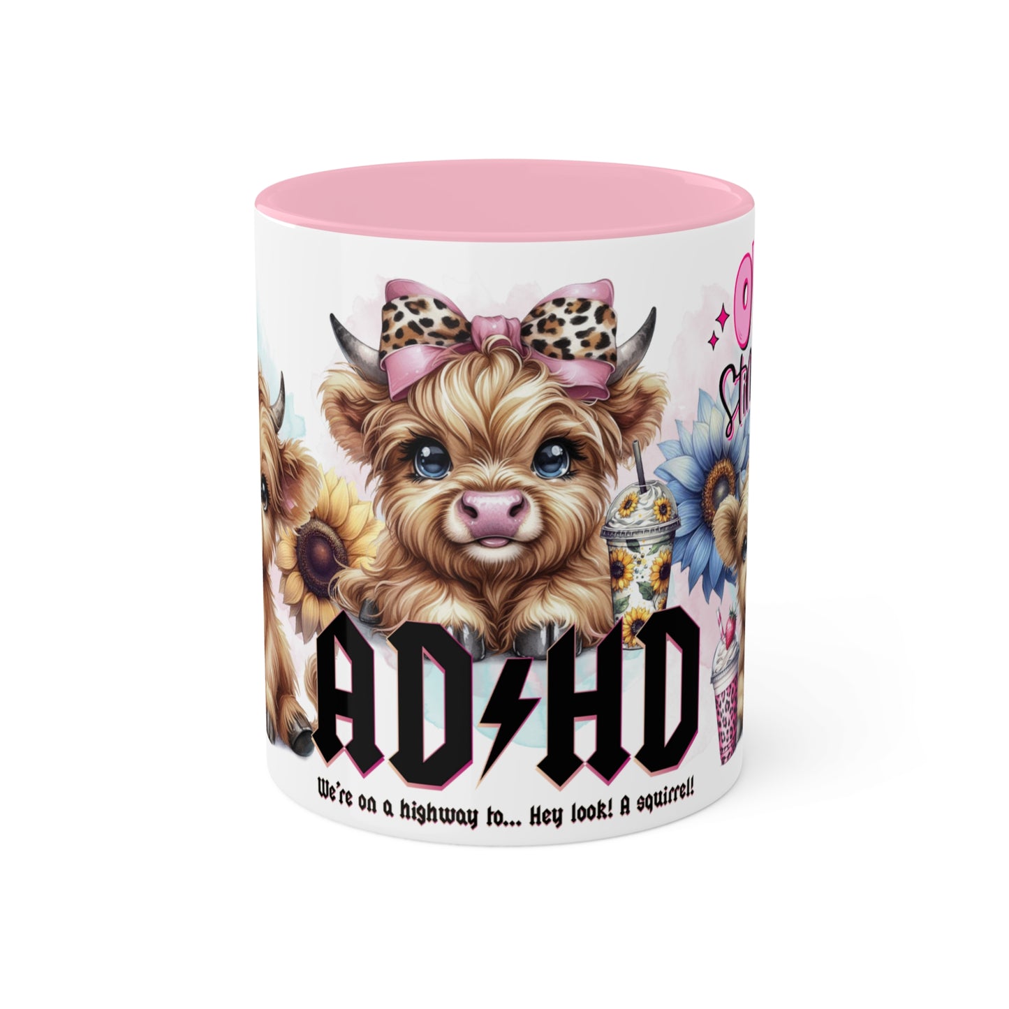 Colorful Mugs, 15oz ADHD Over Stimulated Club