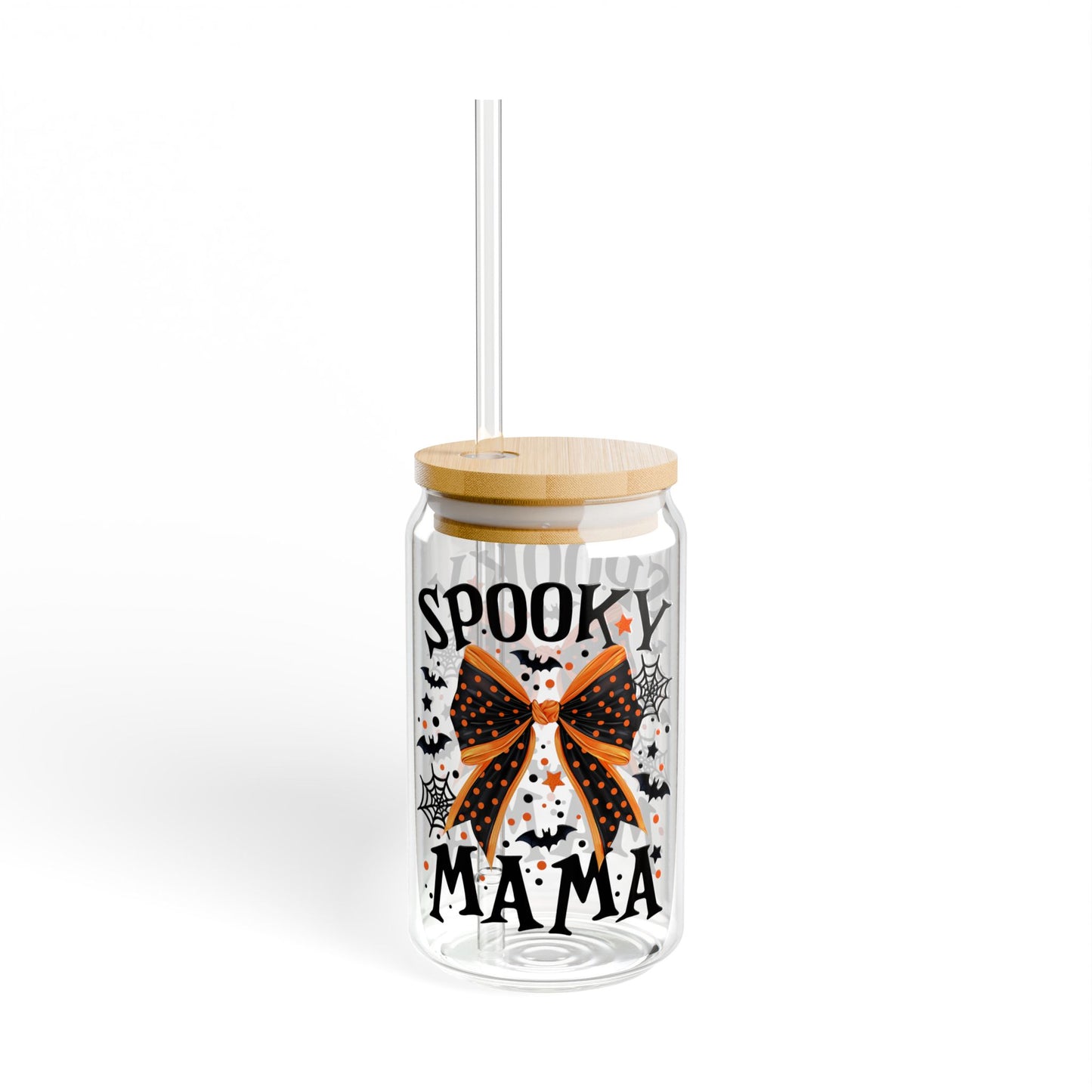 Spooky Mama Halloween Sipper Glass, 16oz