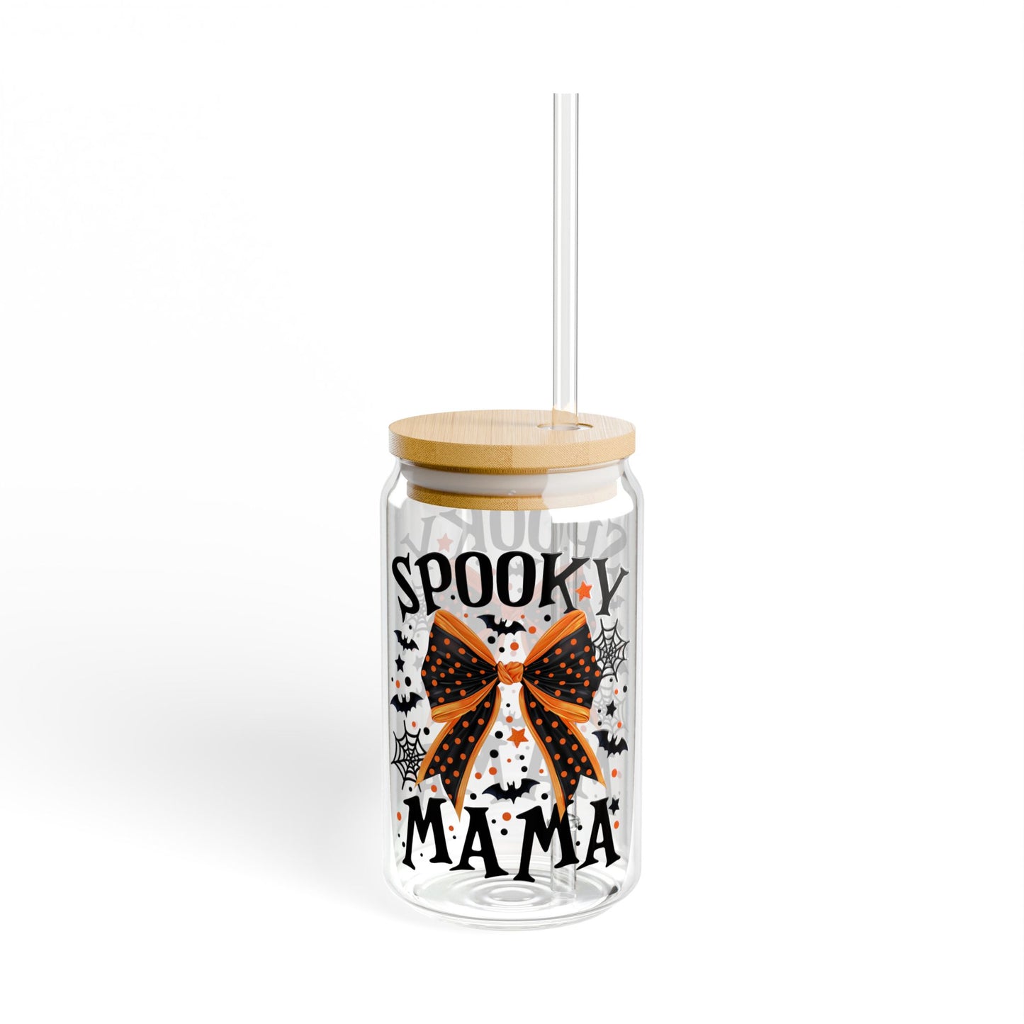 Spooky Mama Halloween Sipper Glass, 16oz