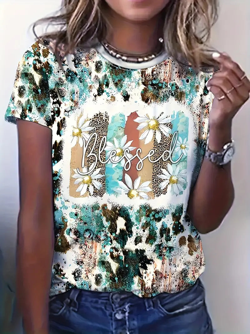 Women's Shirt -Blessed flowers   5-11