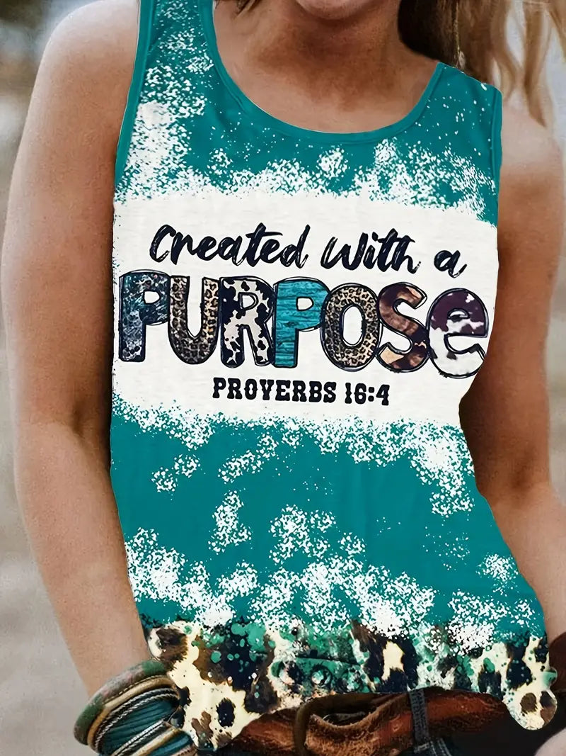 Women's Tank Top - Created with a purpose 6-10