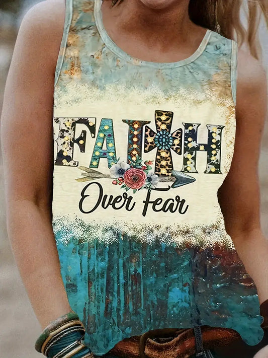 Women's Tank Top - Faith Over Fear 6-11