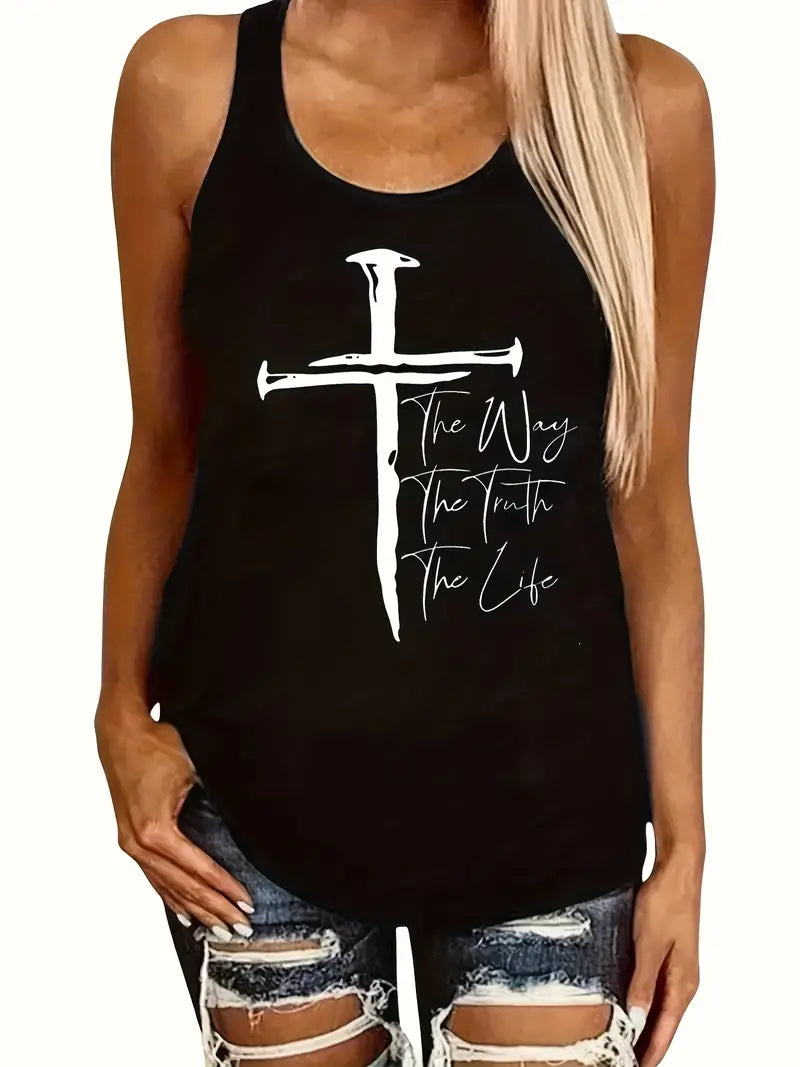 Women's Tank Top - The Way The Truth The Life  6-3