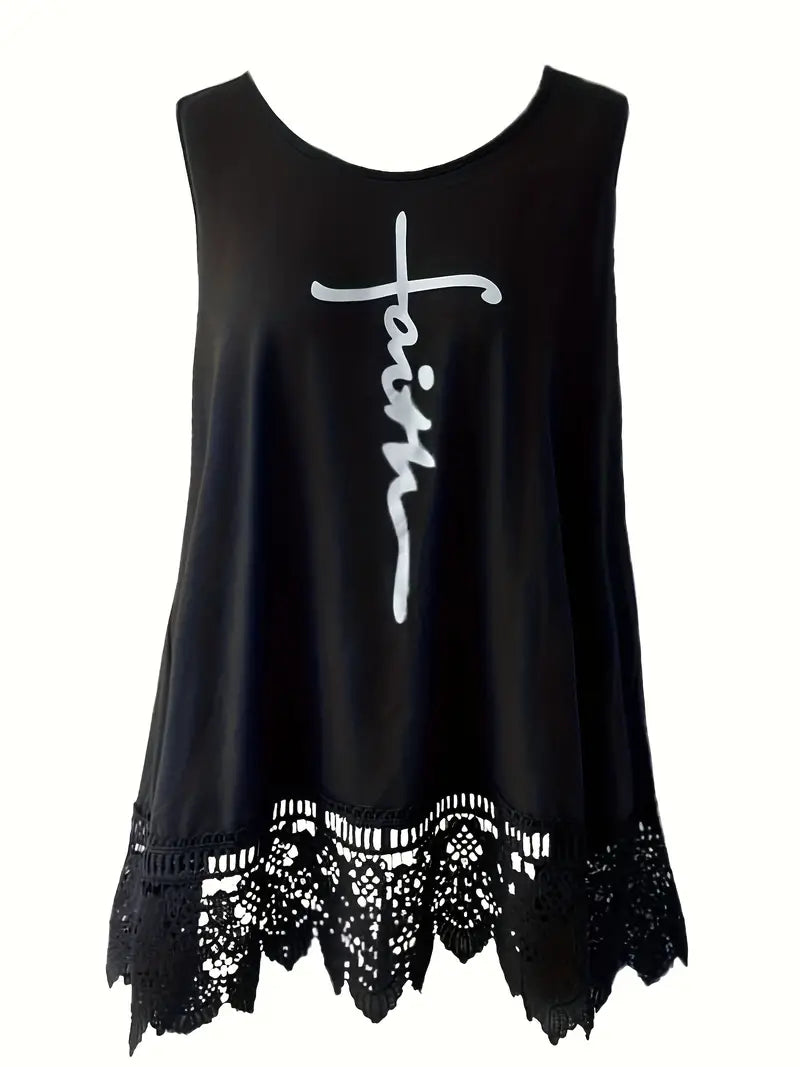 Women's Tank Top - Faith Tank Top Lace 6-9