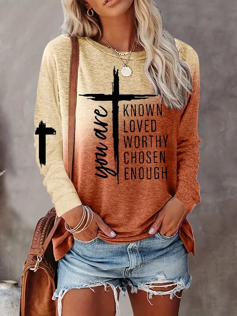 Women's Long Sleeve- You are Loved Worthy  8-5