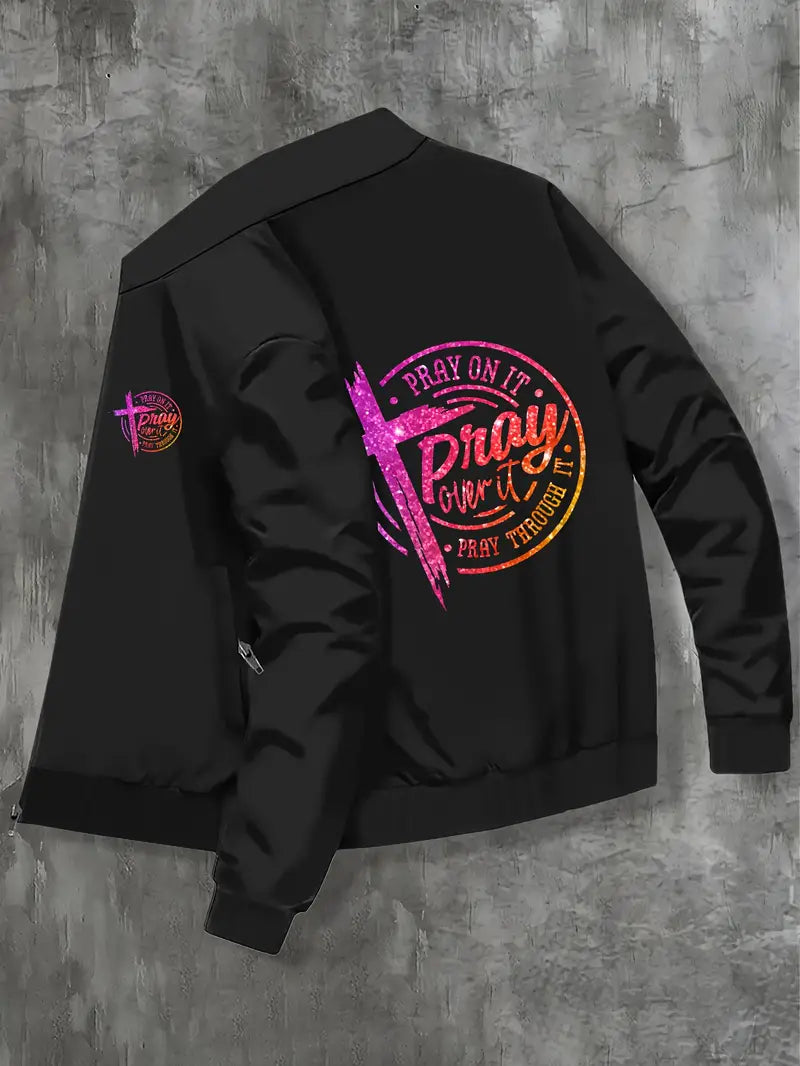 Women's Jacket -Pray on It Pray Over It     9-1