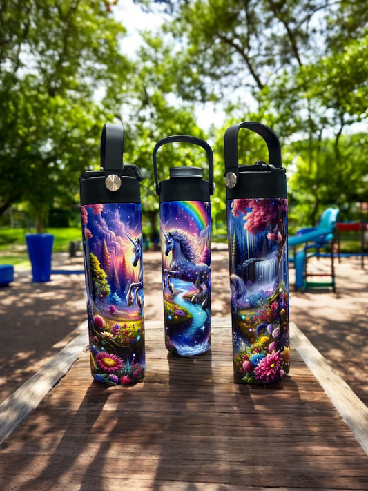 Beautiful Unicorn 20oz Water Bottles Stainless Steel Travel Tumbler