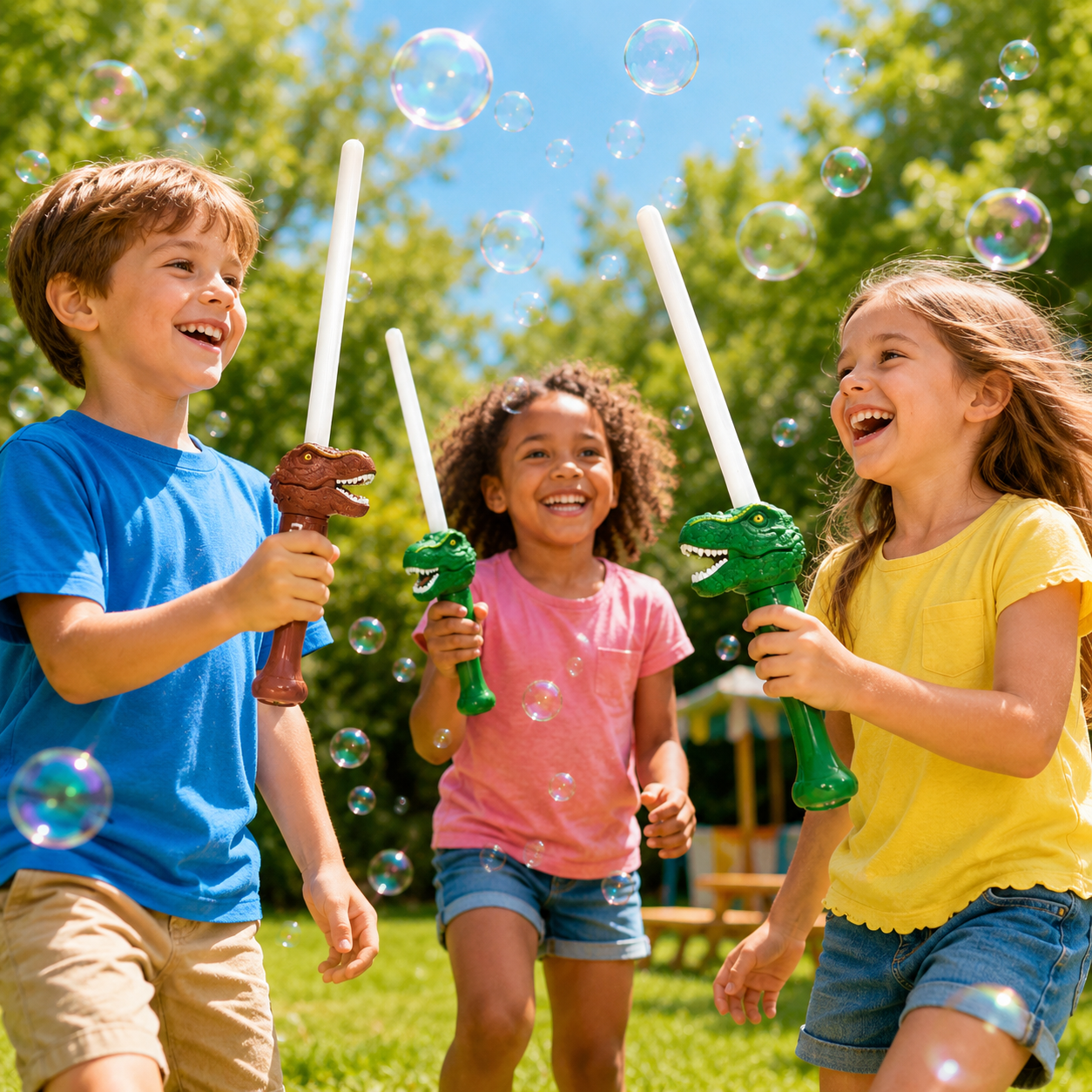 Dinosaur Bubble Sword – Light-Up Bubble Toy with Sound