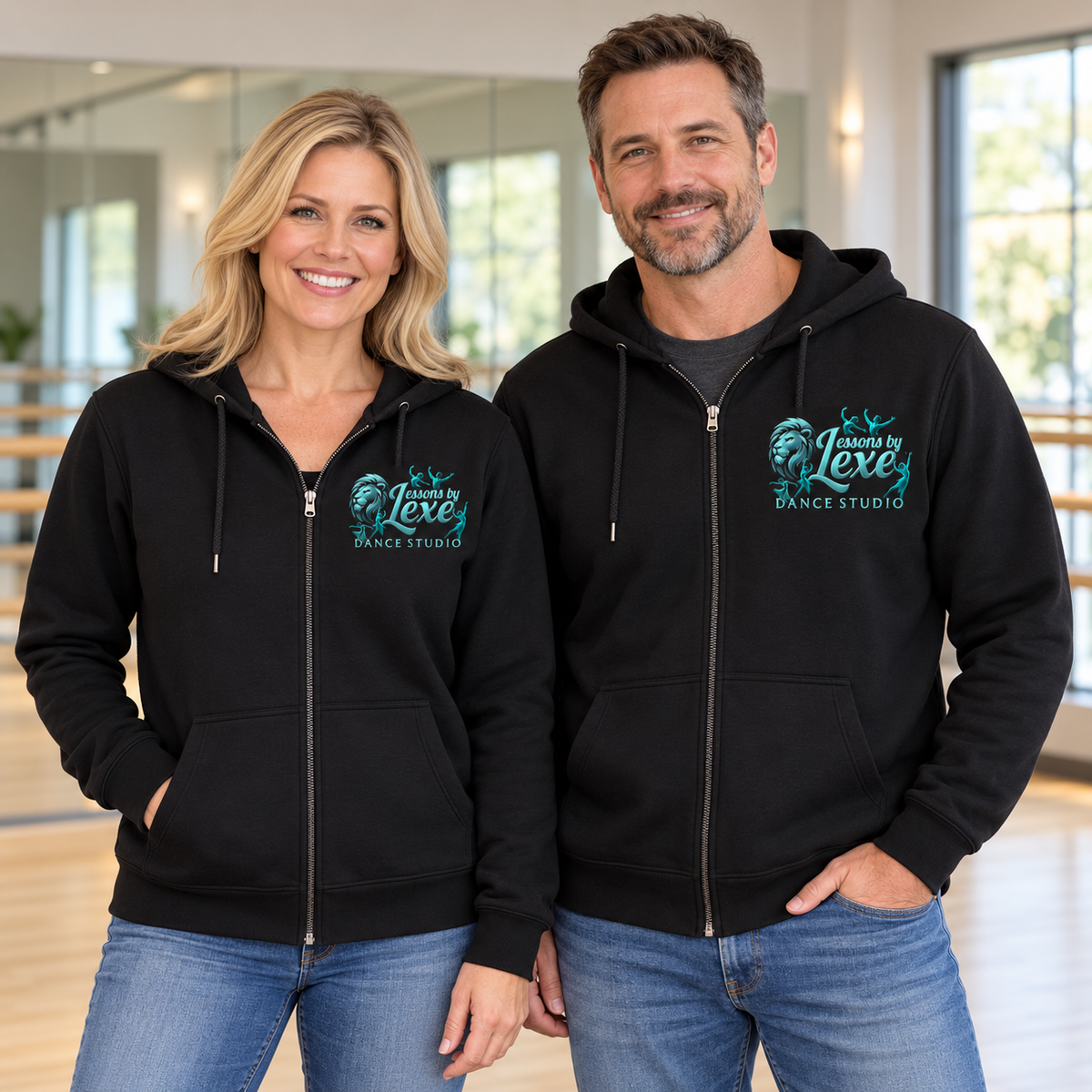 Lessons by Lexe Dance Studio Zip-Up Hoodie | Youth–Adult 4XL
