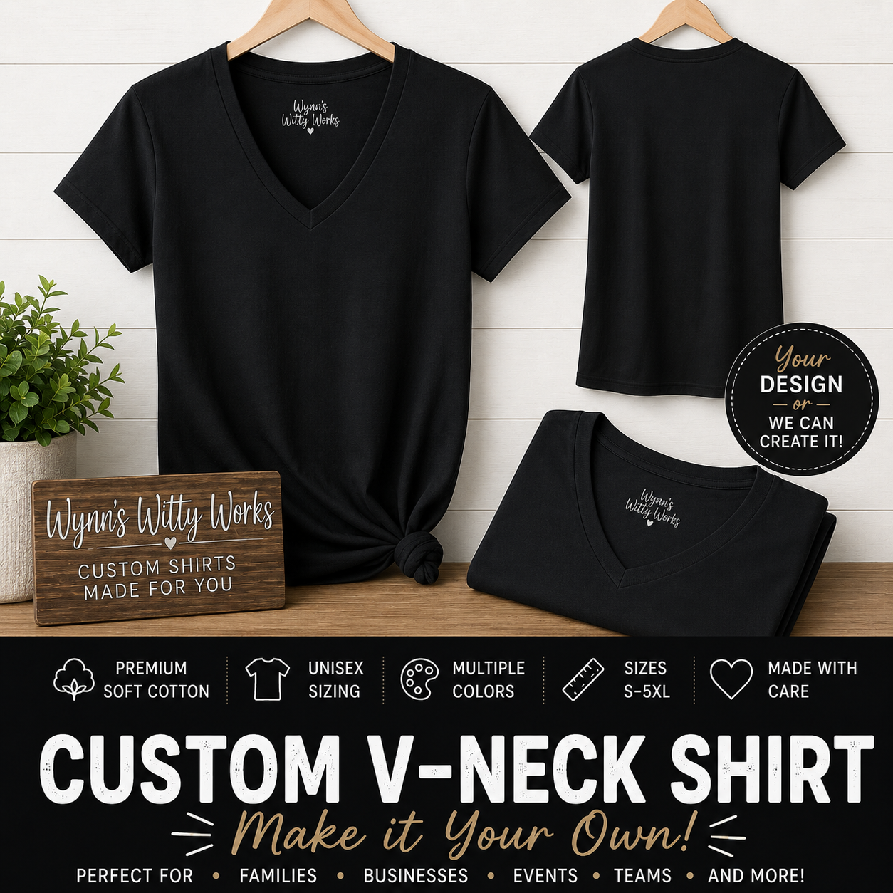 Custom T-Shirt | Personalized Shirts | Your Design or We Can Create One | Family, Business, Events & Gifts