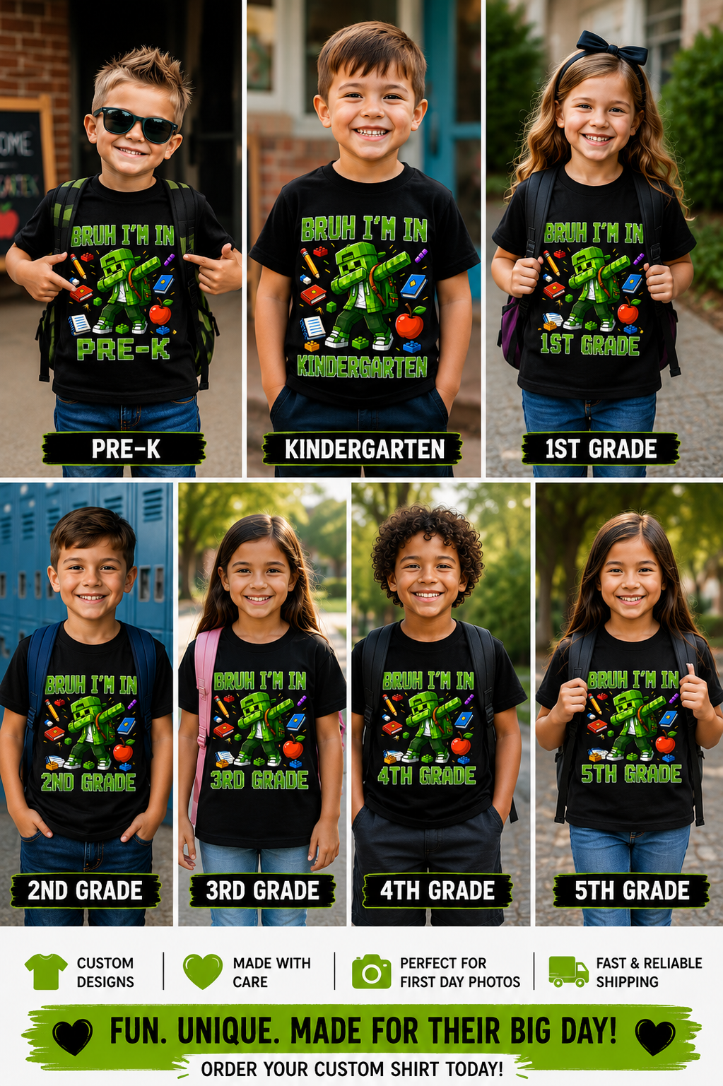Bruh I’m In 5th Grade Shirt | Gaming First Day of School Shirt | Funny Gamer Kids Tee | Back to School Shirt
