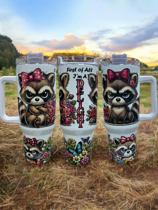 Im a Delight -40oz Stainless Steel Thirst Quencher Travel Cups Tumblers Water Bottles