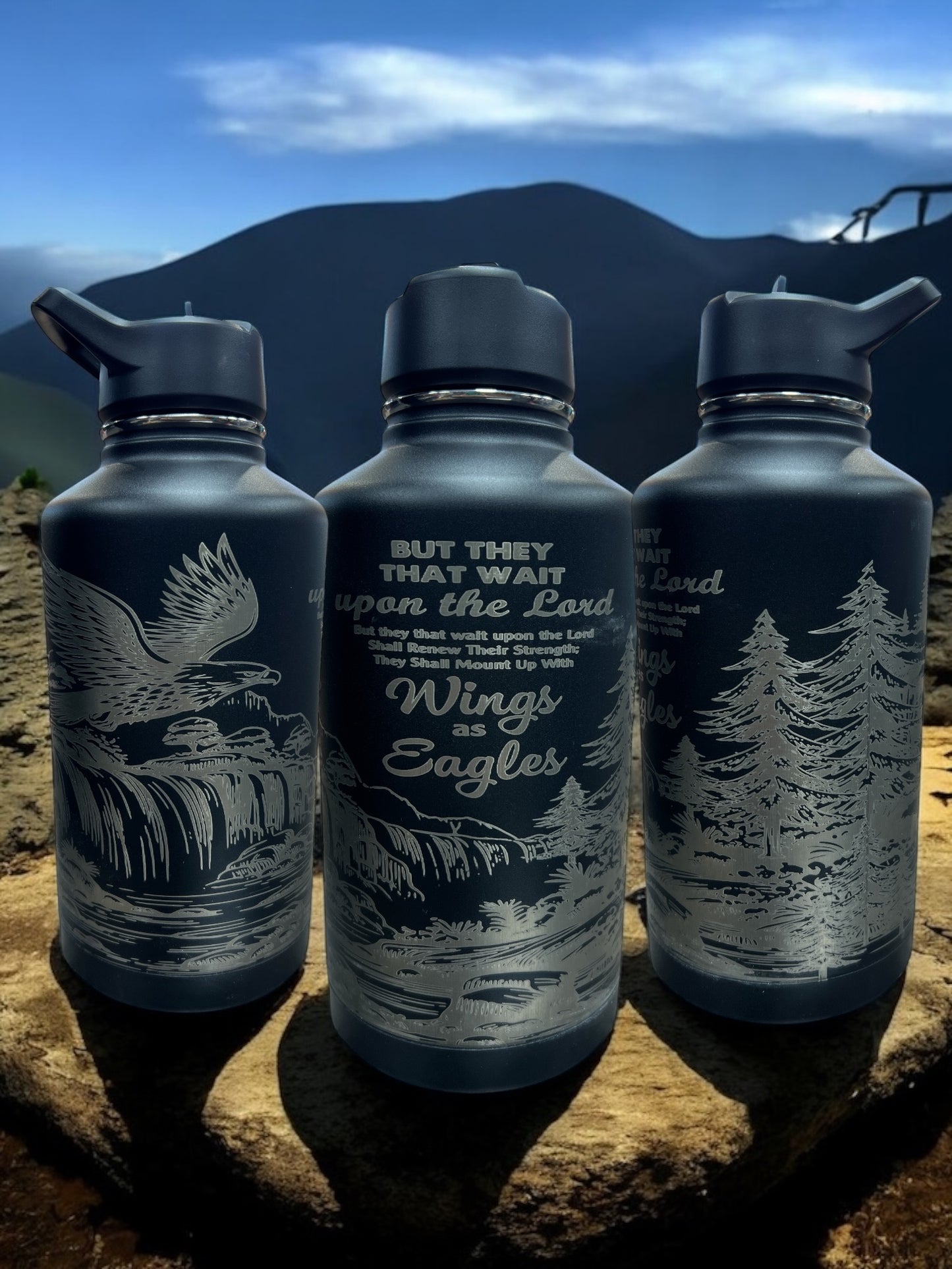 But They That wait Upon The Lord 64oz Thirst Quencher- Engraved