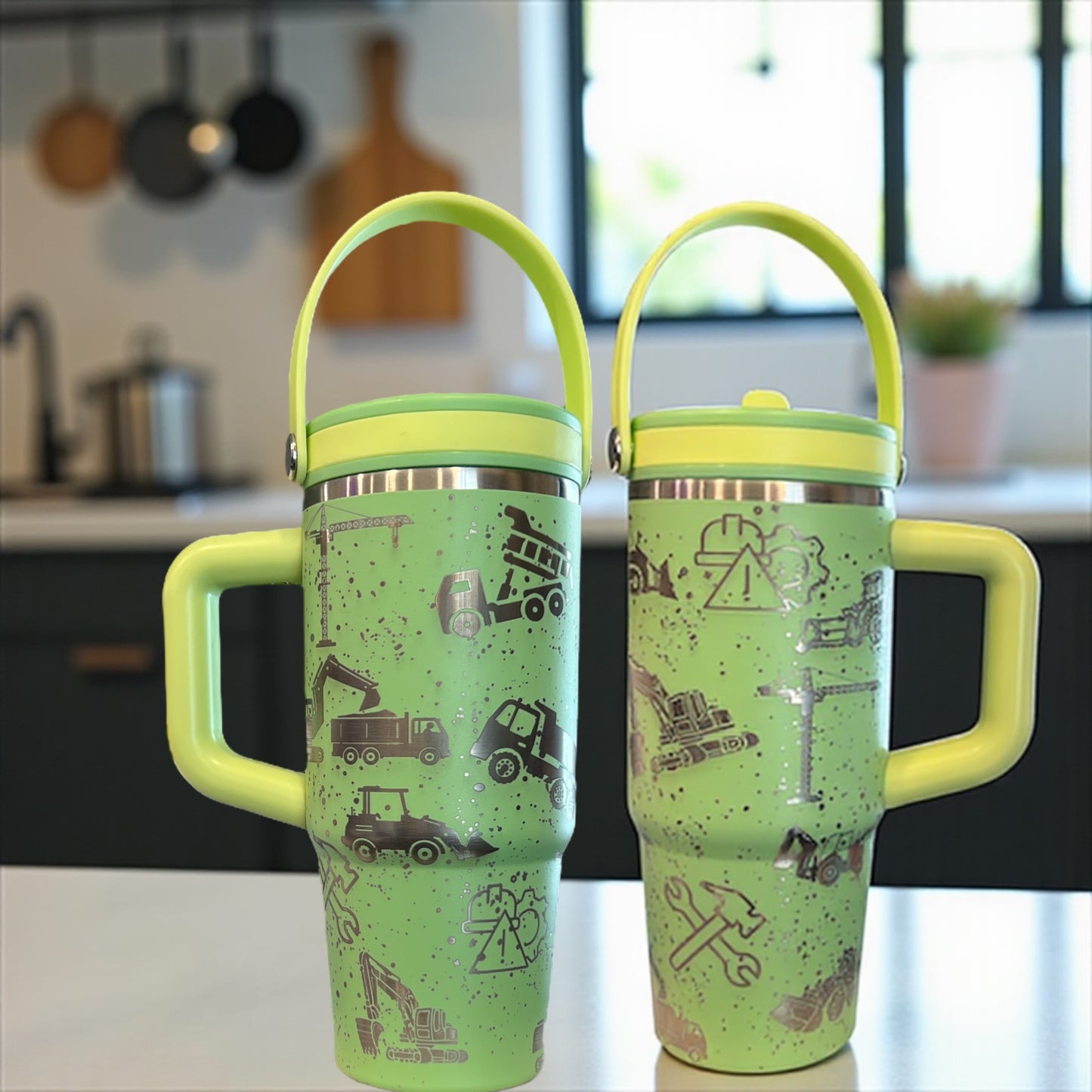 20oz ENGRAVED TUMBLERS FOR KIDS! Tool, Tractor, Truck Design