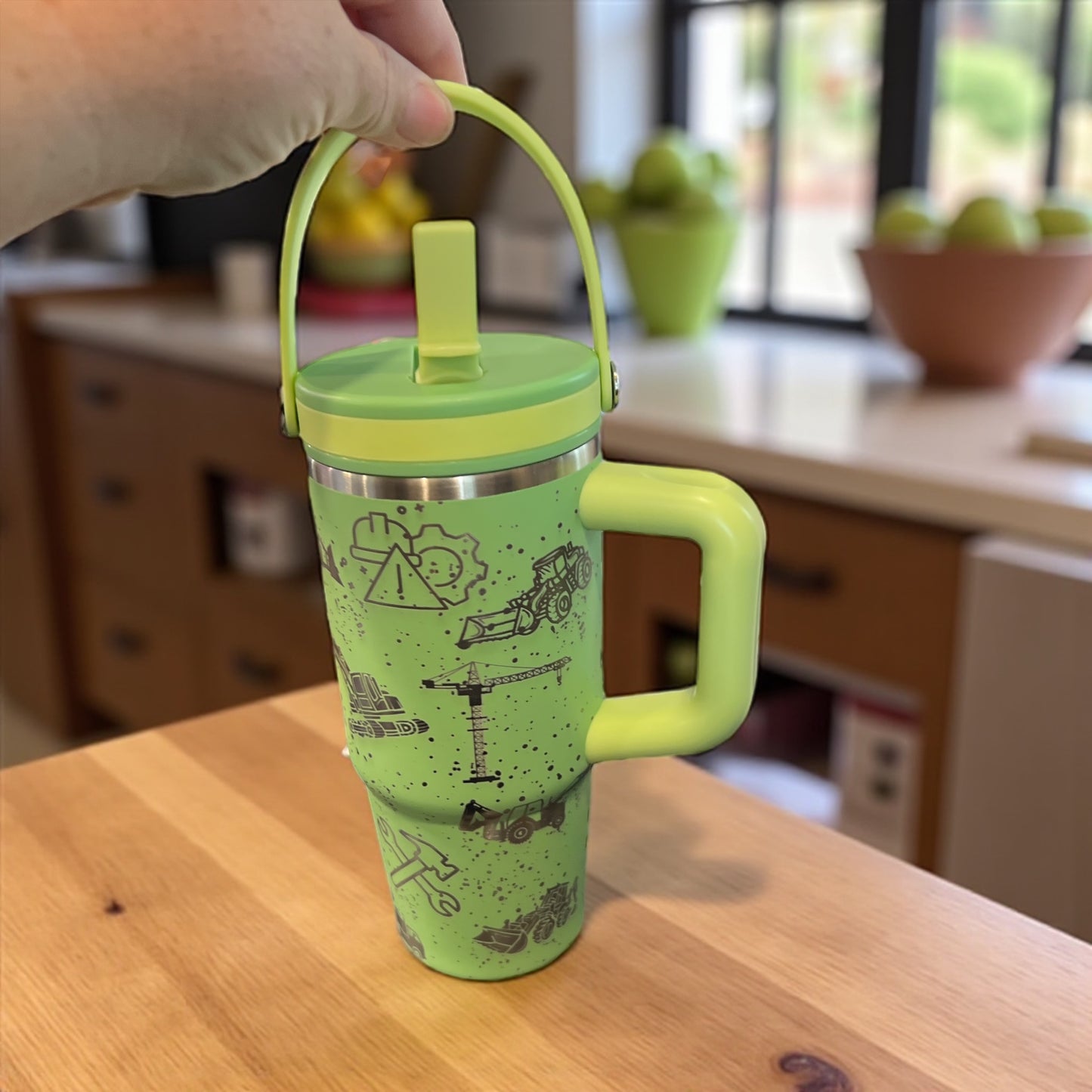 20oz ENGRAVED TUMBLERS FOR KIDS! Tool, Tractor, Truck Design