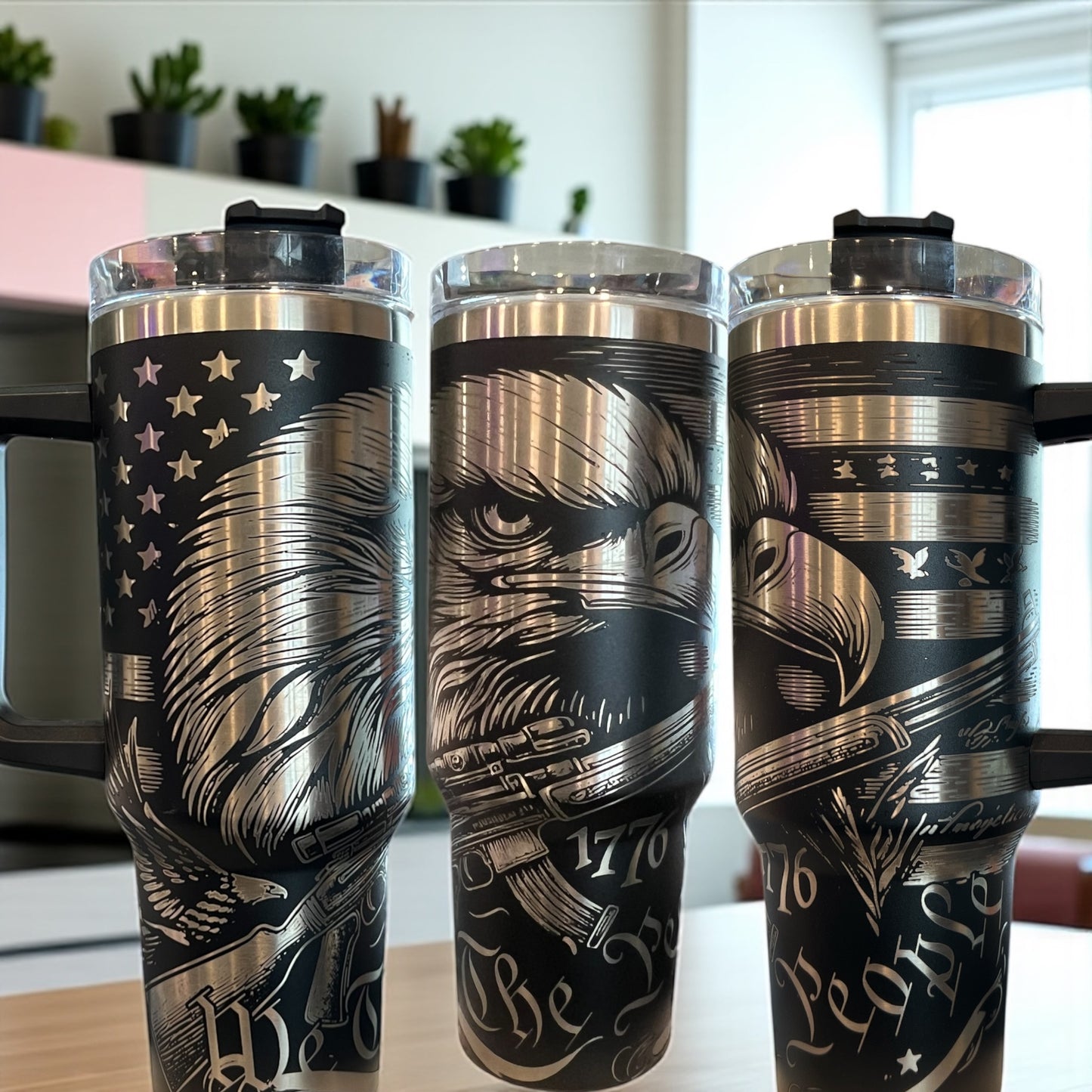 We the People 1776 Eagle- Stainless Steel 40oz Thirst Quencher Travel Cup