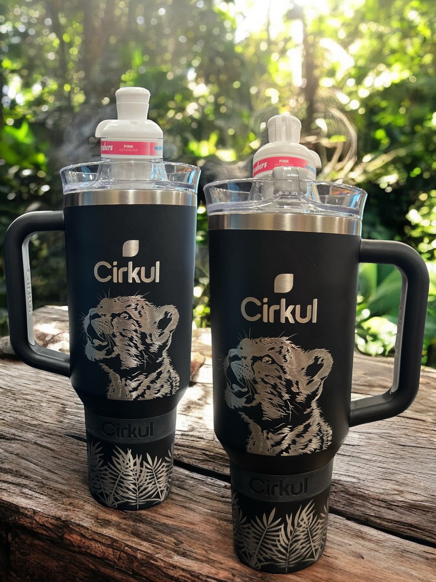 Cirkul lion cub Engraved 40oz All Day Straw Sip Stanley Style.