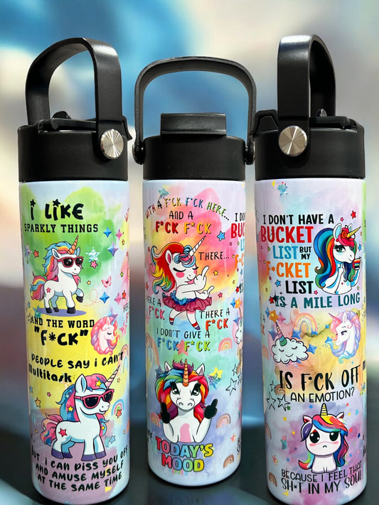 20oz Water Bottles - sarcastic unicorn Water Bottle/Tumbler/Coffee Tumbler