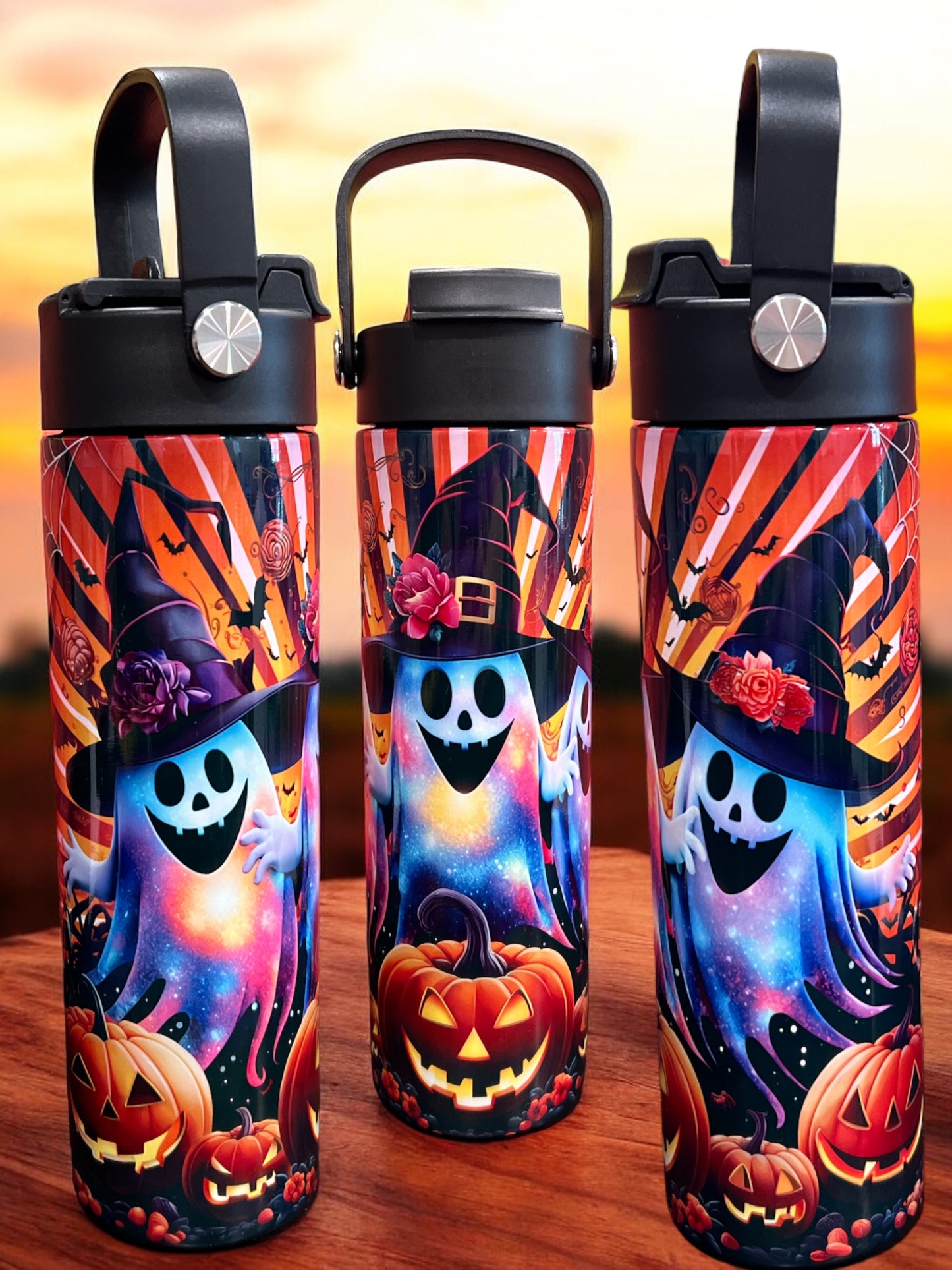 20oz Water Bottles - halloween cute ghost Water Bottle/Tumbler/Coffee Tumbler