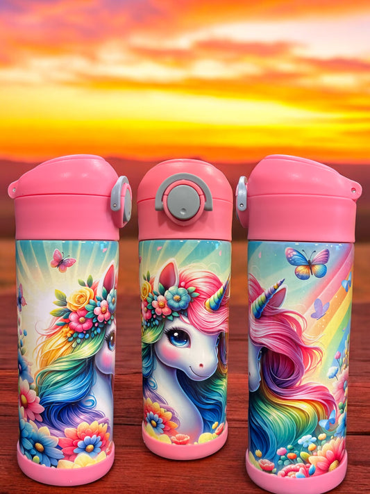 12oz kids water bottles -Unicorn