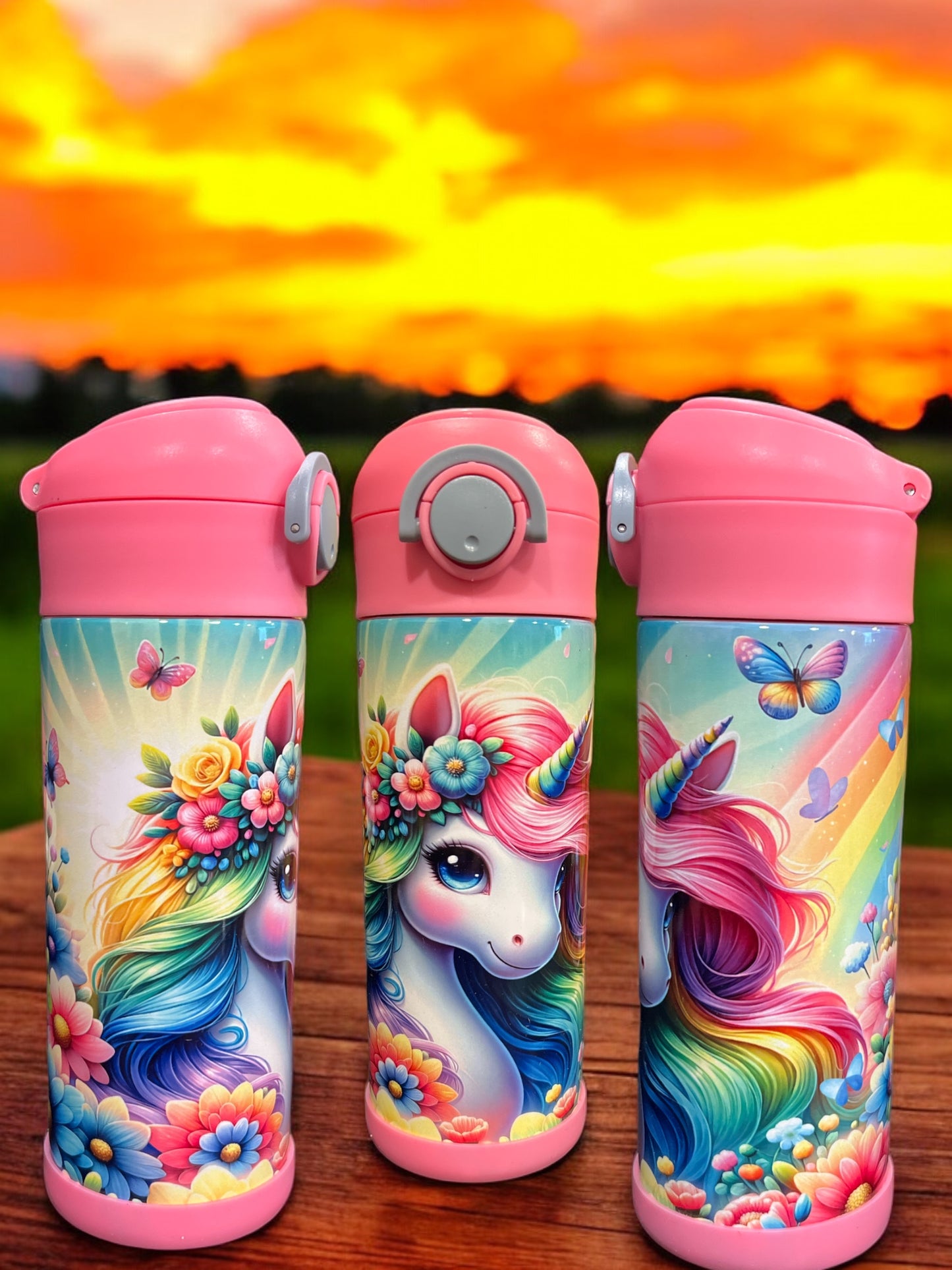 12oz kids water bottles -Unicorn