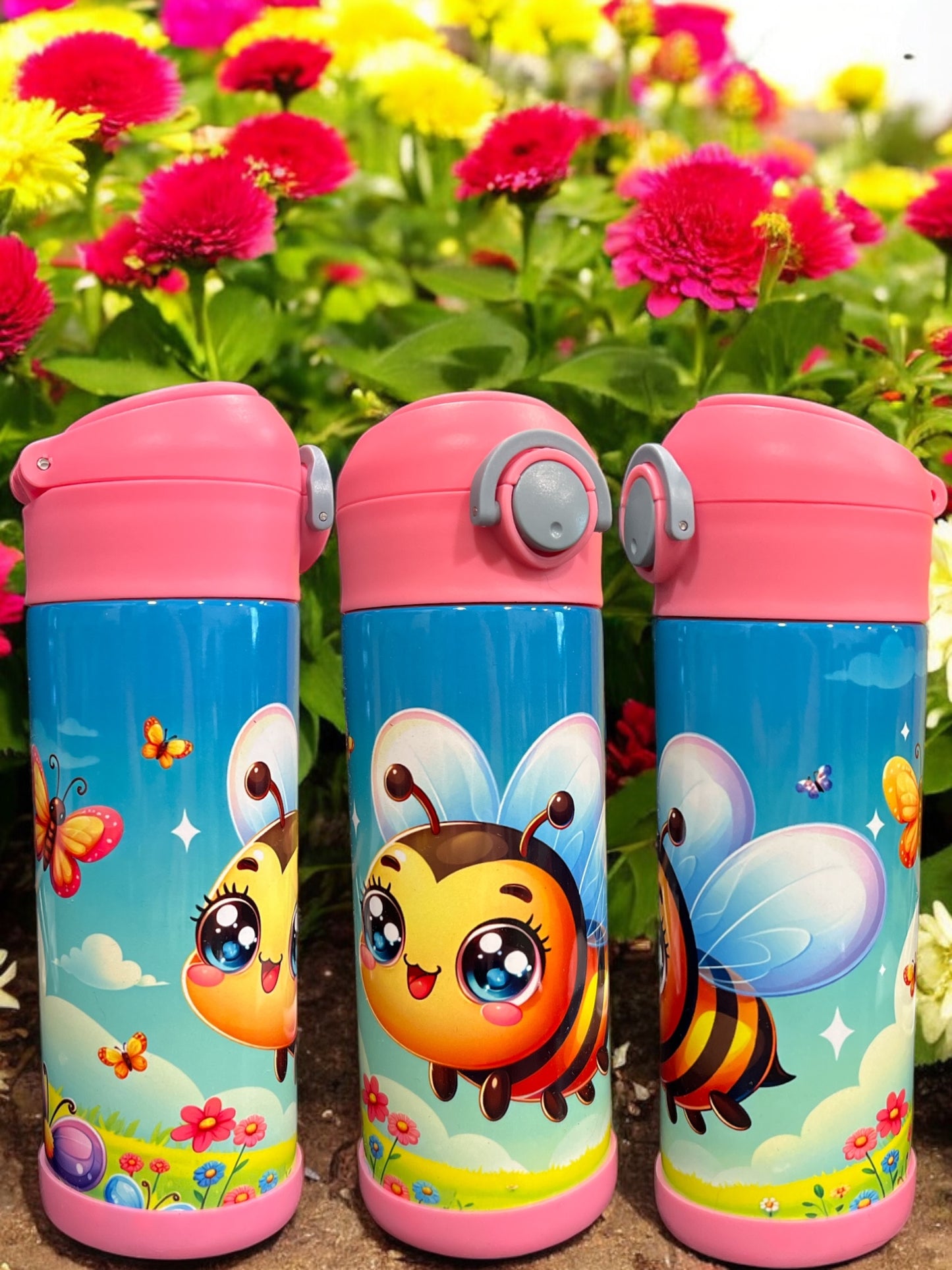 12oz kids water bottles -Cute Bee