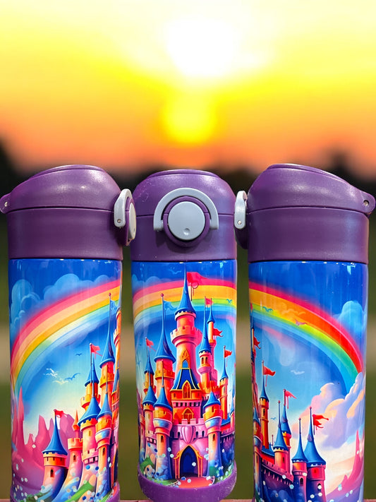 12oz kids water bottles -Magical Castle