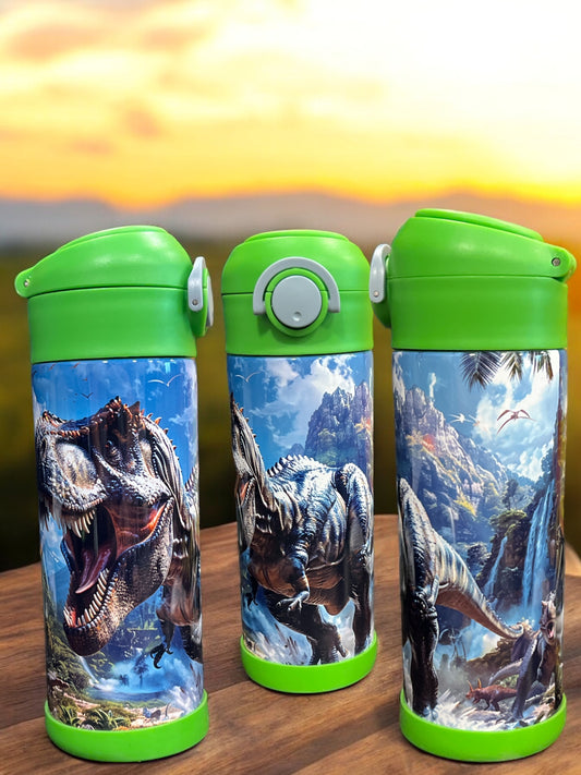 12oz kids water bottles -Tyrannosaurus