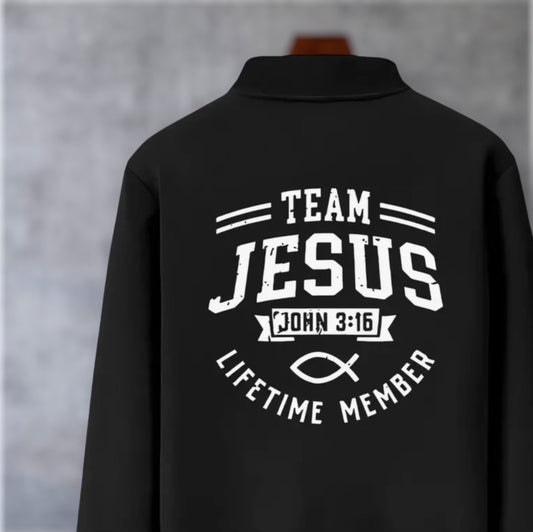 Women's Jacket -Black Team Jesus 9-5