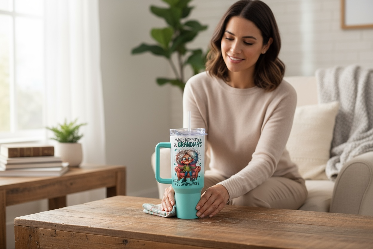 40oz “What Happens at Grandma’s” Thirst Quencher – Stanley Dupe Travel Cup